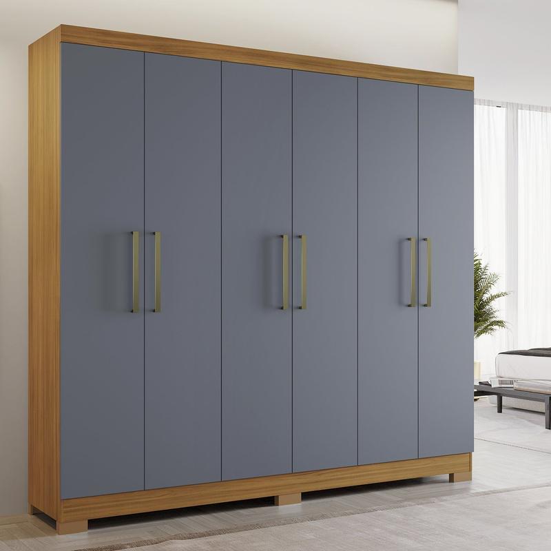 Guarda Roupa Casal 6 Portas 3 Gavetas NT 5190 Notável Móveis